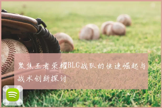聚焦王者荣耀BLG战队的快速崛起与战术创新探讨