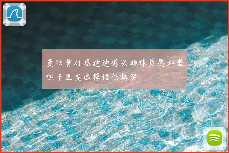 曼联曾对恩迪迪感兴趣球员愿加盟但卡里克选择信任梅努